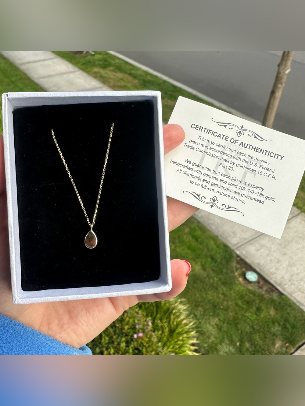 14K Yellow Gold 17”-18” Necklace